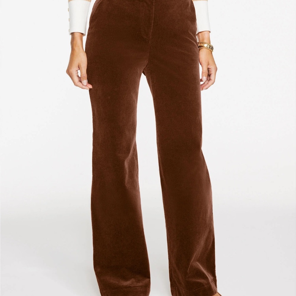 Talbots Rich Brown Wide Leg Pants